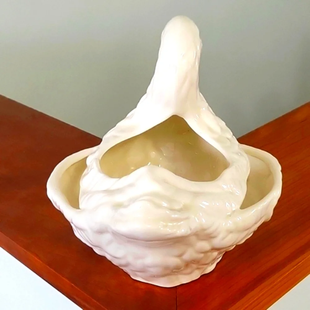 Vintage Large Ceramic Swan Planter